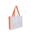 Shopper con soffietto colorato in poliestere 210D resistente al calore Handle