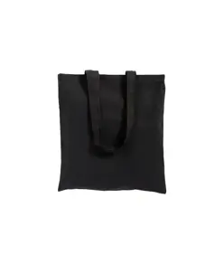Shopper con soffietto in canvas 280 g/m2, manici lunghi Handle