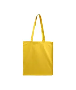 Shopper con soffietto in canvas 280 g/m2, manici lunghi Handle
