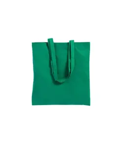 Shopper con soffietto in canvas 280 g/m2, manici lunghi Handle