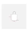 Shopper con soffietto in carta laminata 157 g/m2 con rinforzo alla base Handle
