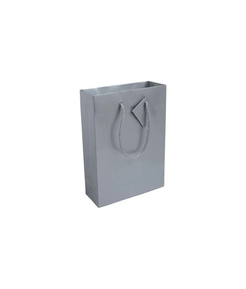 25 pezzi Shopper con soffietto in carta laminata 157 g/m2 con rinforzo alla base Handle