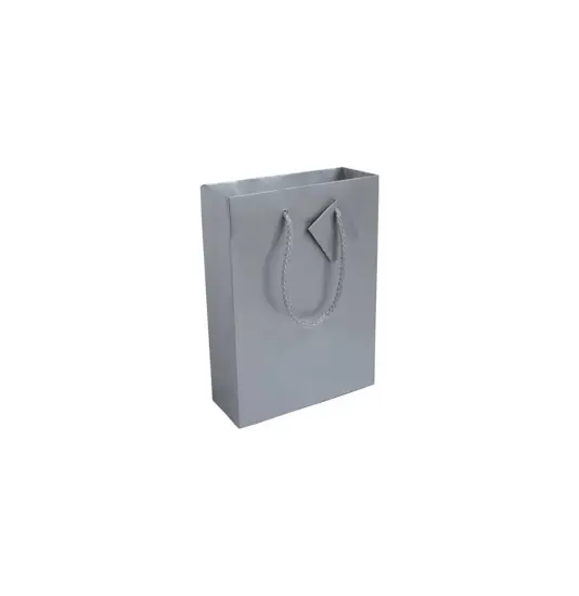 Shopper con soffietto in carta laminata 157 g/m2 con rinforzo alla base Handle