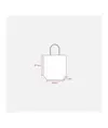 Shopper con soffietto in carta laminata 157 g/m2 con rinforzo alla base Handle