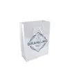 Shopper con soffietto in carta laminata 157 g/m2 con rinforzo alla base Handle