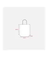 Shopper con soffietto in carta laminata 157 g/m2 con rinforzo alla base Handle