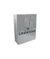 Shopper con soffietto in carta laminata 157 g/m2 con rinforzo alla base Handle
