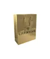 Shopper con soffietto in carta laminata 157 g/m2 con rinforzo alla base Handle