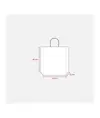 Shopper con soffietto in carta laminata 157 g/m2 con rinforzo alla base Handle