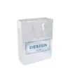 Shopper con soffietto in carta laminata 157 g/m2 con rinforzo alla base Handle