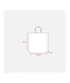 Shopper con soffietto in carta laminata 157 g/m2 con rinforzo alla base Handle
