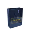 Shopper con soffietto in carta laminata 157 g/m2 con rinforzo alla base Handle