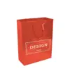 Shopper con soffietto in carta laminata 157 g/m2 con rinforzo alla base Handle