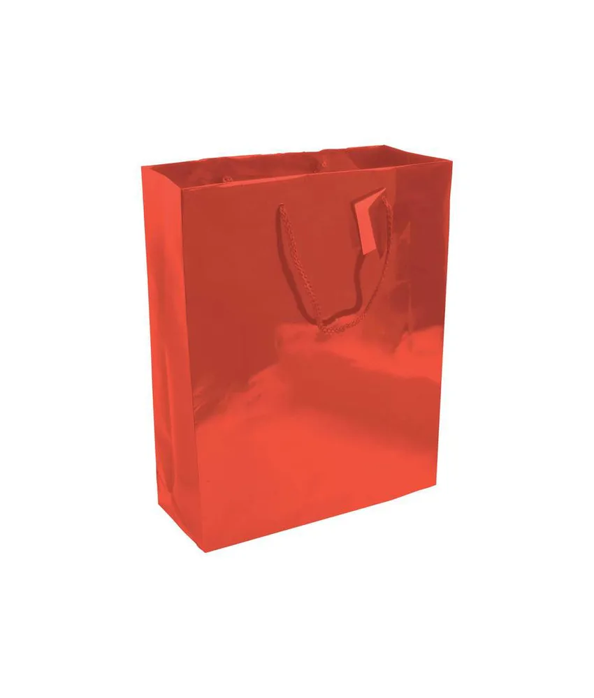 25 pezzi Shopper con soffietto in carta laminata 157 g/m2 con rinforzo alla base Handle