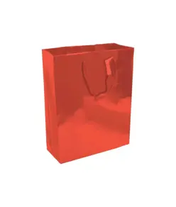 Shopper con soffietto in carta laminata 157 g/m2 con rinforzo alla base Handle