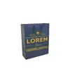 Shopper con soffietto in carta laminata opaca 157 g/m2 con rinforzo alla base Handle