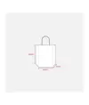 Shopper con soffietto in carta laminata opaca 157 g/m2 con rinforzo alla base Handle