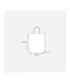 Shopper con soffietto in carta laminata opaca 157 g/m2 con rinforzo alla base Handle