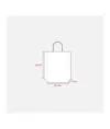 Shopper con soffietto in carta laminata opaca 157 g/m2 con rinforzo alla base Handle