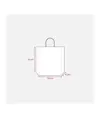 Shopper con soffietto in carta laminata opaca 157 g/m2 con rinforzo alla base Handle