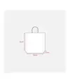 Shopper con soffietto in carta laminata opaca 157 g/m2 con rinforzo alla base Handle