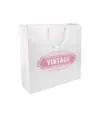 Shopper con soffietto in carta laminata opaca 157 g/m2 con rinforzo alla base Handle