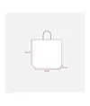 Shopper con soffietto in carta laminata opaca 157 g/m2 con rinforzo alla base Handle