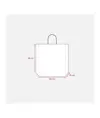 Shopper con soffietto in carta laminata opaca 157 g/m2 con rinforzo alla base Handle