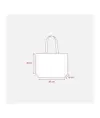 Shopper con soffietto in cotone 200 g/m2, manici lunghi Handle