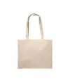 Shopper con soffietto in cotone 200 g/m2, manici lunghi Handle