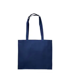 Shopper con soffietto in cotone 200 g/m2, manici lunghi Handle
