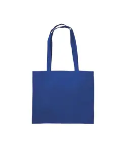 Shopper con soffietto in cotone 200 g/m2, manici lunghi Handle