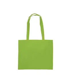 Shopper con soffietto in cotone 200 g/m2, manici lunghi Handle