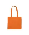 Shopper con soffietto in cotone 200 g/m2, manici lunghi Handle