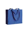 Shopper con soffietto in cotone 200 g/m2, manici lunghi Handle