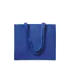 Shopper con soffietto in cotone 200 g/m2, manici lunghi Handle