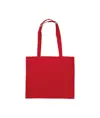 Shopper con soffietto in cotone 200 g/m2, manici lunghi Handle