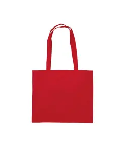 Shopper con soffietto in cotone 200 g/m2, manici lunghi Handle