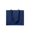 Shopper con soffietto in cotone 200 g/m2, manici lunghi Handle