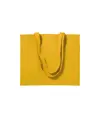 Shopper con soffietto in cotone 200 g/m2, manici lunghi Handle