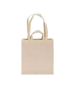 Shopper con soffietto in cotone  220 g/m2, con doppi manici Handle