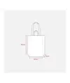 Shopper con soffietto in cotone  220 g/m2, con doppi manici Handle