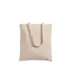 Shopper con soffietto in cotone 220 g/m2, manici lunghi Handle