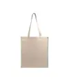 Shopper con soffietto in cotone 220 g/m2, manici lunghi Handle