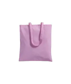 Shopper con soffietto in cotone 220 g/m2, manici lunghi Handle