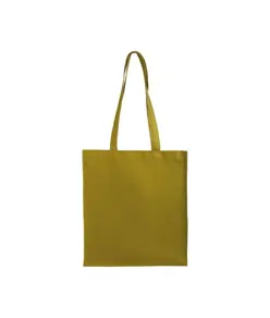 Shopper con soffietto in cotone 220 g/m2, manici lunghi Handle
