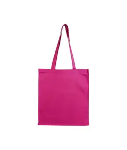 Shopper con soffietto in cotone 220 g/m2, manici lunghi Handle