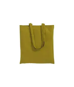 Shopper con soffietto in cotone 220 g/m2, manici lunghi Handle