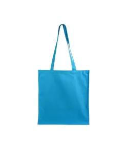 Shopper con soffietto in cotone 220 g/m2, manici lunghi Handle