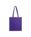 Shopper con soffietto in cotone 220 g/m2, manici lunghi Handle